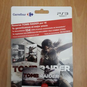 AM001 tomb raider lara croft reservation card