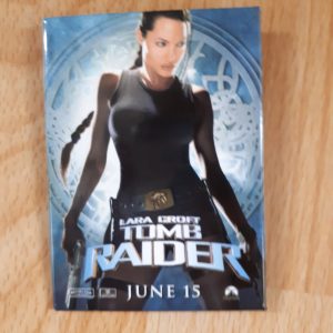 AN004 tomb raider movie lara croft officiel button badge