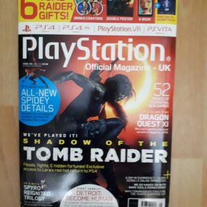 AR013 tomb raider lara croft magazine officiel avec 6 gifts (4 coasters - double poster - ebook)
