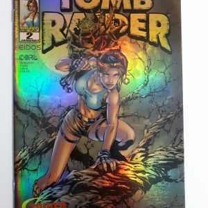 AR032 tomb raider lara croft  2 Tower Alternate Gold Foil usa