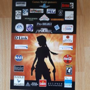 AZ025 tomb raider lara croft promo flyer