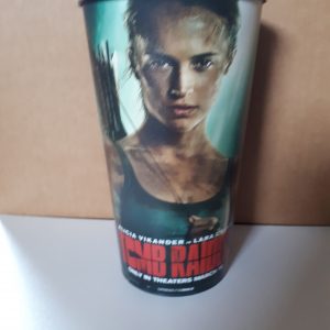 AZ027 tomb raider lara croft promo cup gobelet alicia vikander