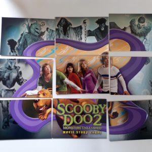 BL025 set complet puzzle 9 trading cards scooby-doo movie 2