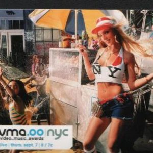 VM014 BRITNEY SPEARS POSTCARD Hot Dog Taxi David LaChapelle