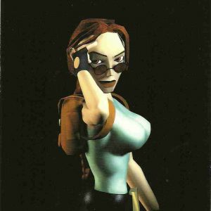 AW014 postcard lara croft tomb raider lara portrait