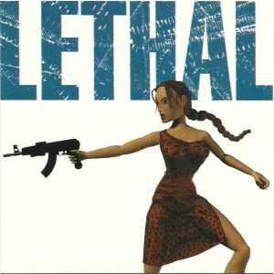 AW016 postcard lara croft tomb raider lethal