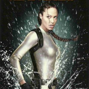 AW021 postcard lara croft tomb raider tonight