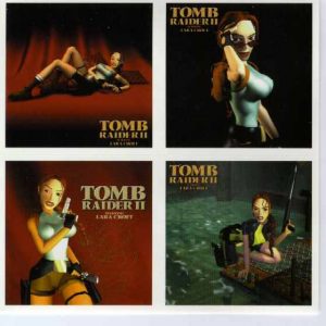 AZ044 tomb raider lara croft planche 4 stickers official mod3