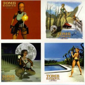 AZ045 tomb raider lara croft planche 4 stickers official mod4