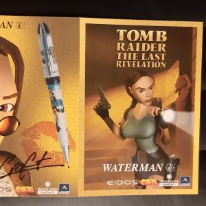 AW043 double carte postale postcard lara croft tomb raider