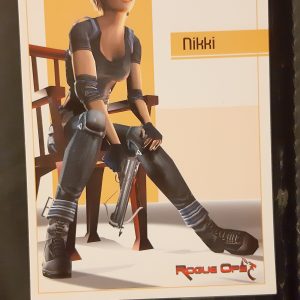 AW067 carte postale postcard nikki SEXY alike tomb raider