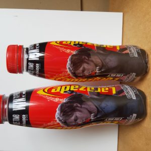 AZ048 set 2 tomb raider lara croft larazade empty bottle