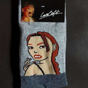 ZZ062 tomb raider lara croft socks chaussettes