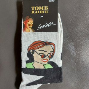 ZZ061 tomb raider lara croft socks chaussettes