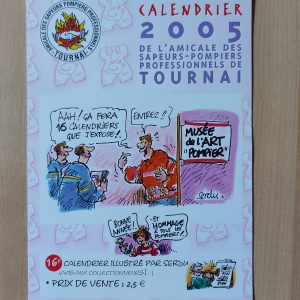 ZZ096 calendrier 2005 pompier serdu neuf