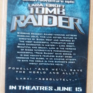 zz131 tomb raider lara croft trading card BL-1