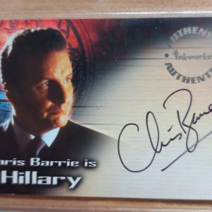 zz114 tomb raider lara croft TR1 autograph officiel A4 chis barrie is hillary